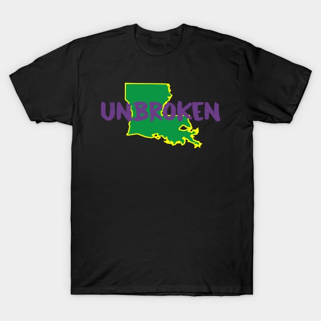 Unbroken Mardi Gras T-Shirt by Gsweathers